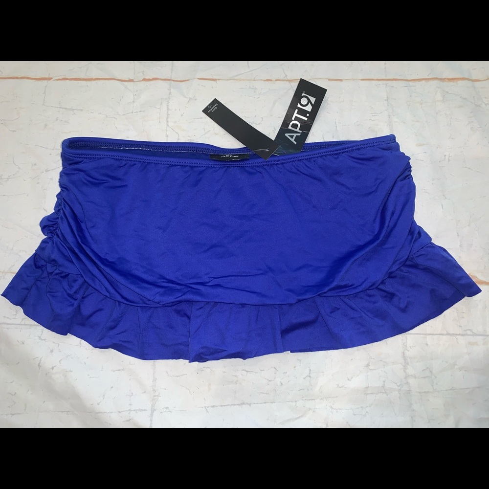 Apt 9 Women’s Royal Blue Swim Skirt Bottom Swimwear Sz 10 NWT
